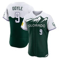 Trusc C.Rockies #9 Brenton Doyle Player Green City Connect Limited Elite Home Stitched Jerseys