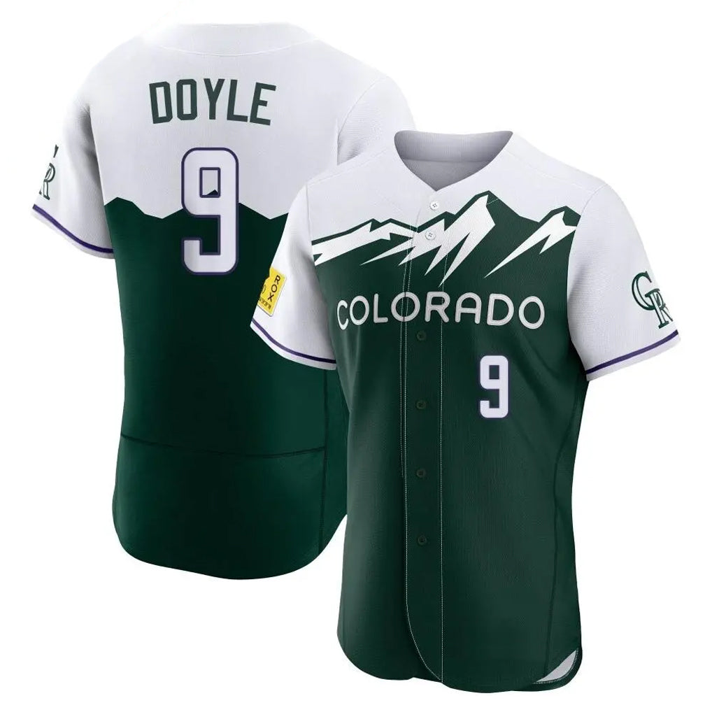 Trusc C.Rockies #9 Brenton Doyle Player Green City Connect Limited Elite Home Stitched Jerseys