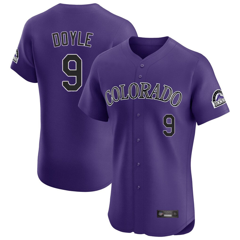 Trusc C.Rockies #9 Brenton Doyle Player Purple Limited Elite Home Stitched Jerseys