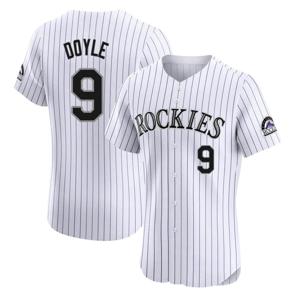 Trusc C.Rockies #9 Brenton Doyle Player White Limited Elite Home Stitched Jerseys