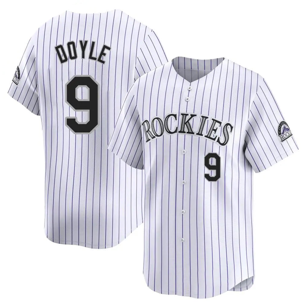Trusc C.Rockies #9 Brenton Doyle Player White Limited Home Stitched Jerseys