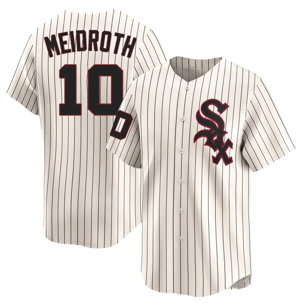 Trusc C.White Sox #10 Chase Meidroth Player Cream Cooperstown Collection Limited Home Stitched Jerseys