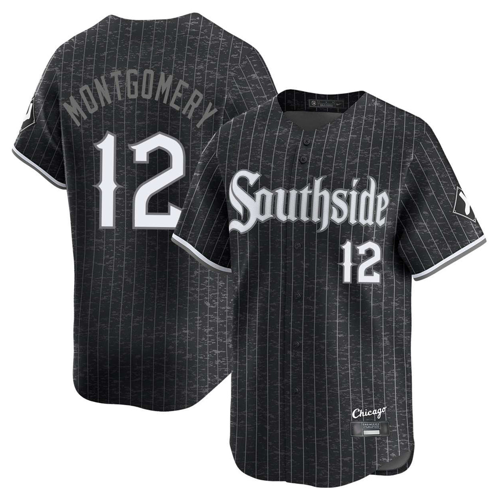 Trusc C.White Sox #12 Colson Montgomery Player Black City Connect Limited Home Stitched Jerseys