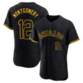 Trusc C.White Sox #12 Colson Montgomery Player Black Snake Skin City Limited Elite Home Stitched Jerseys