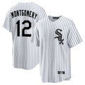 Trusc C.White Sox #12 Colson Montgomery Player White Stripe Home Game Stitched Jerseys