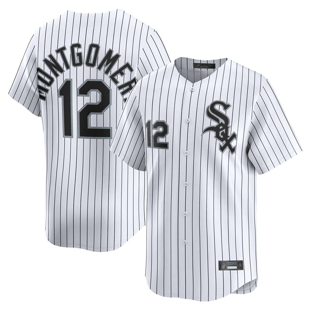 Trusc C.White Sox #12 Colson Montgomery Player White Stripe Limited Home Stitched Jerseys