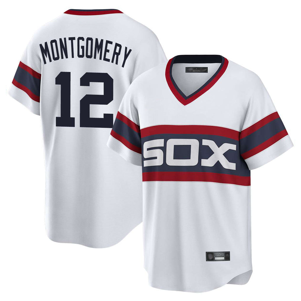 Trusc C.White Sox #12 Colson Montgomery Player White T-shirt Home Game Stitched Jerseys