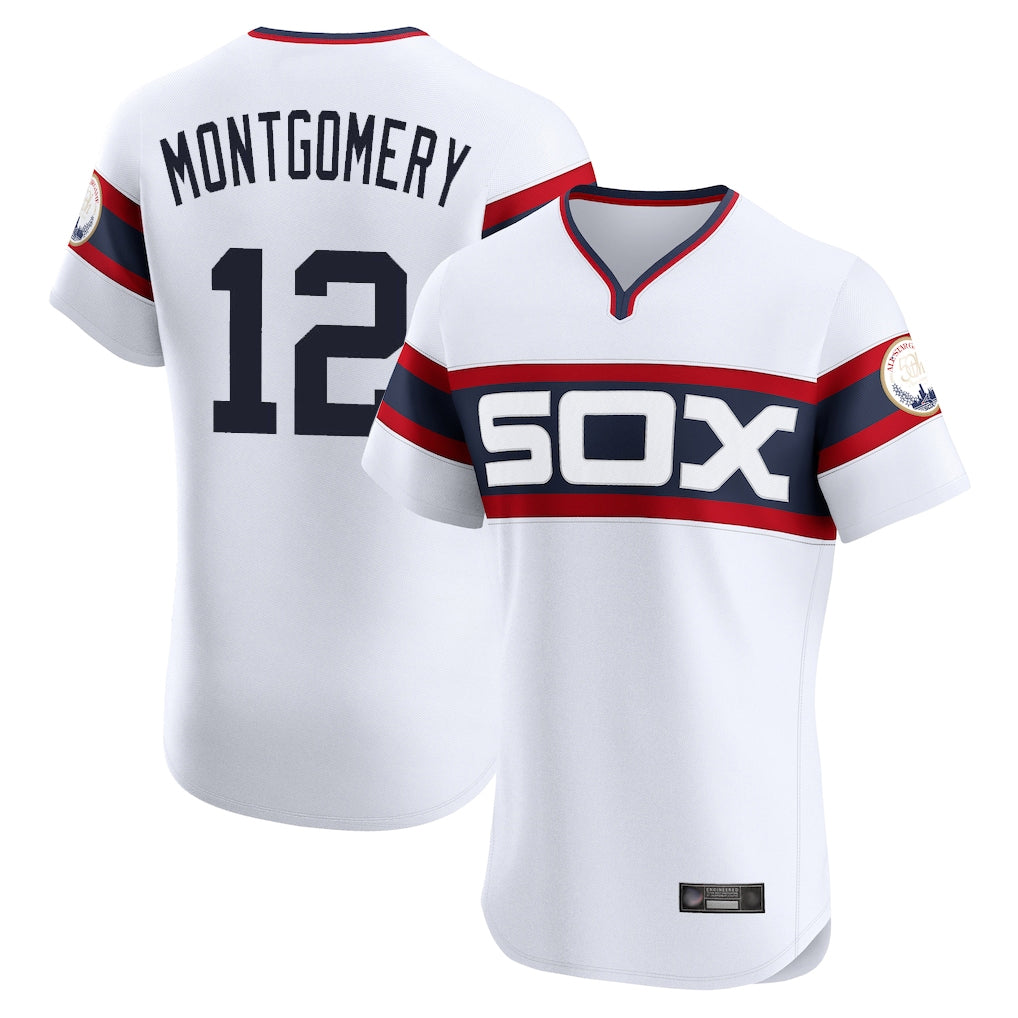 Trusc C.White Sox #12 Colson Montgomery Player White T-shirt Limited Elite Home Stitched Jerseys