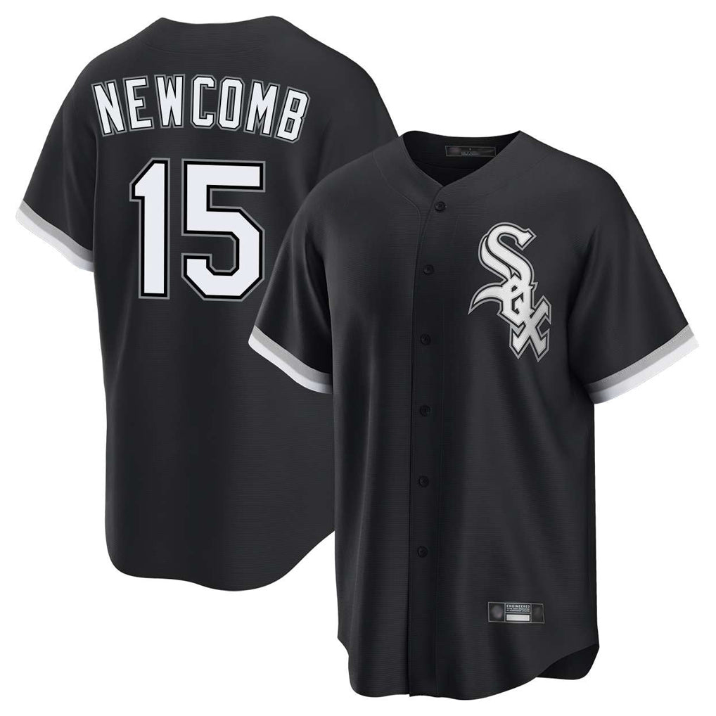 Trusc C.White Sox #15 Sean Newcomb Player Black Home Game Stitched Jerseys