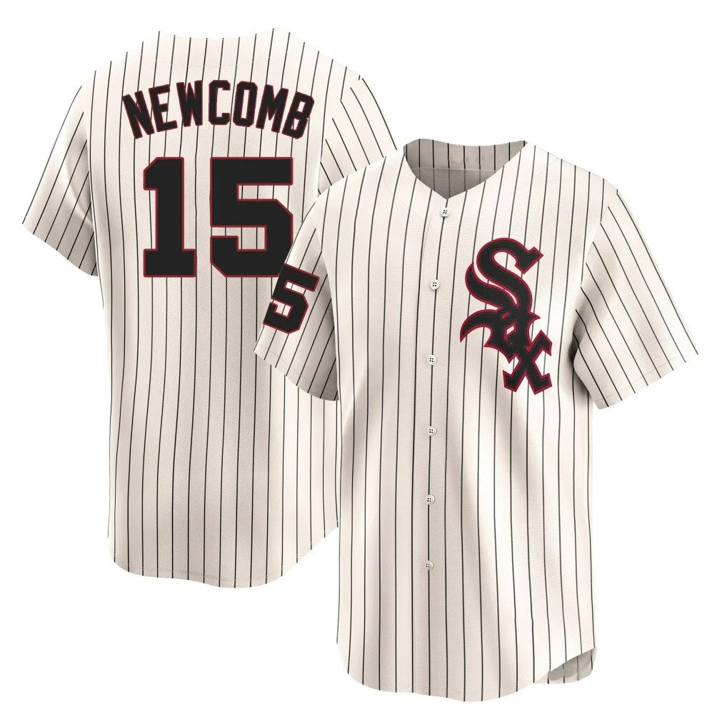 Trusc C.White Sox #15 Sean Newcomb Player Cream Cooperstown Collection Limited Home Stitched Jerseys
