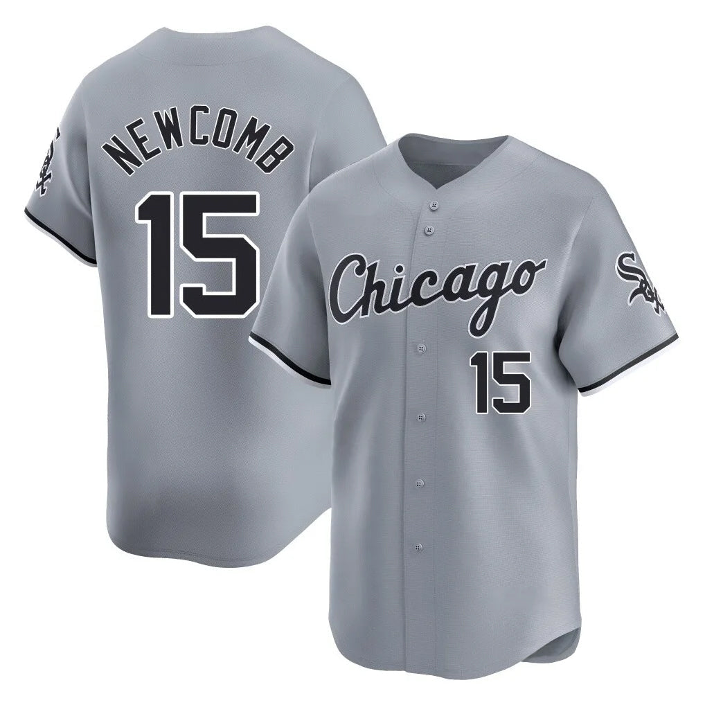 Trusc C.White Sox #15 Sean Newcomb Player Gray Road Limited Home Stitched Jerseys