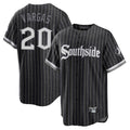 Trusc C.White Sox #20 Miguel Vargas Player Black City Connect Home Game Stitched Jerseys