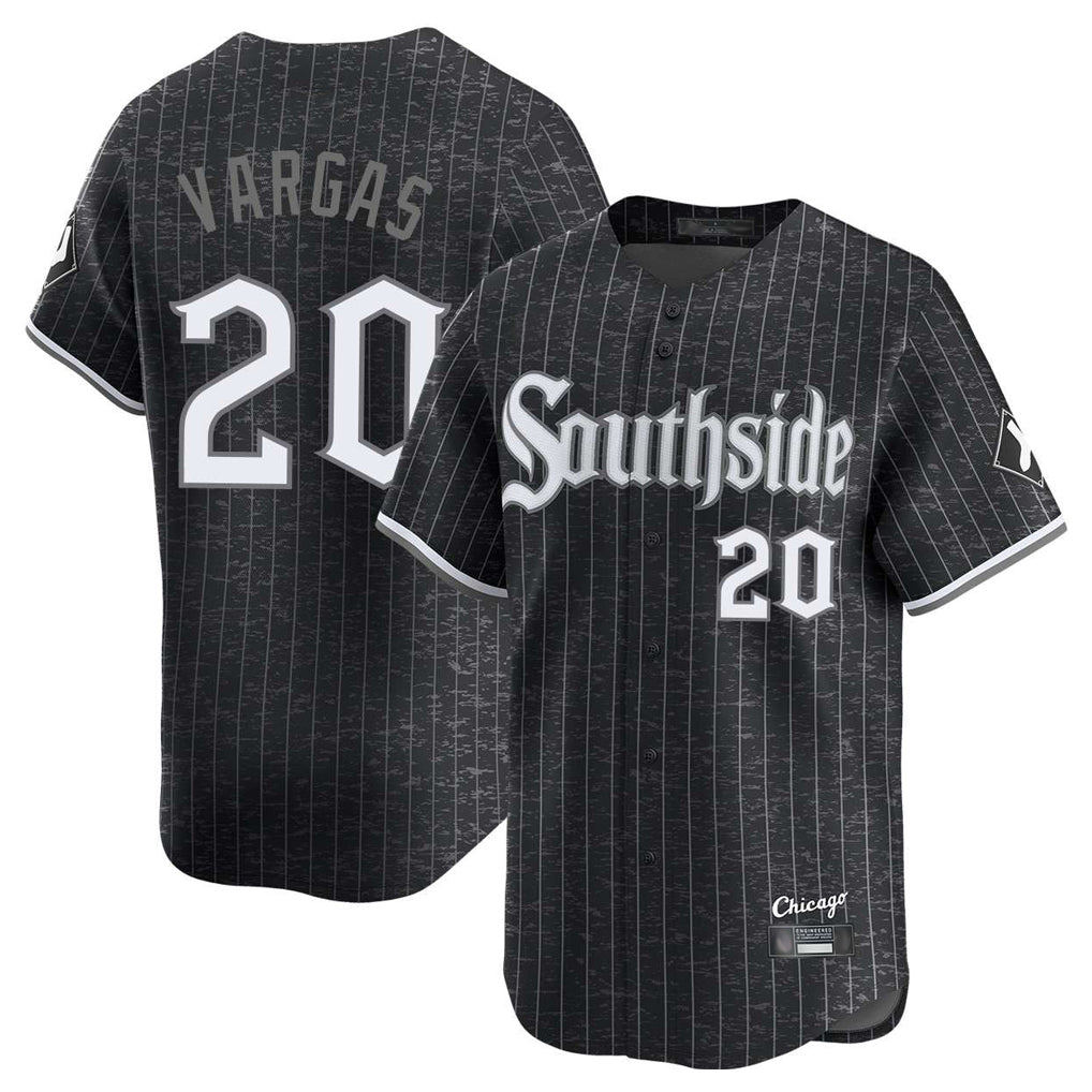 Trusc C.White Sox #20 Miguel Vargas Player Black City Connect Limited Home Stitched Jerseys
