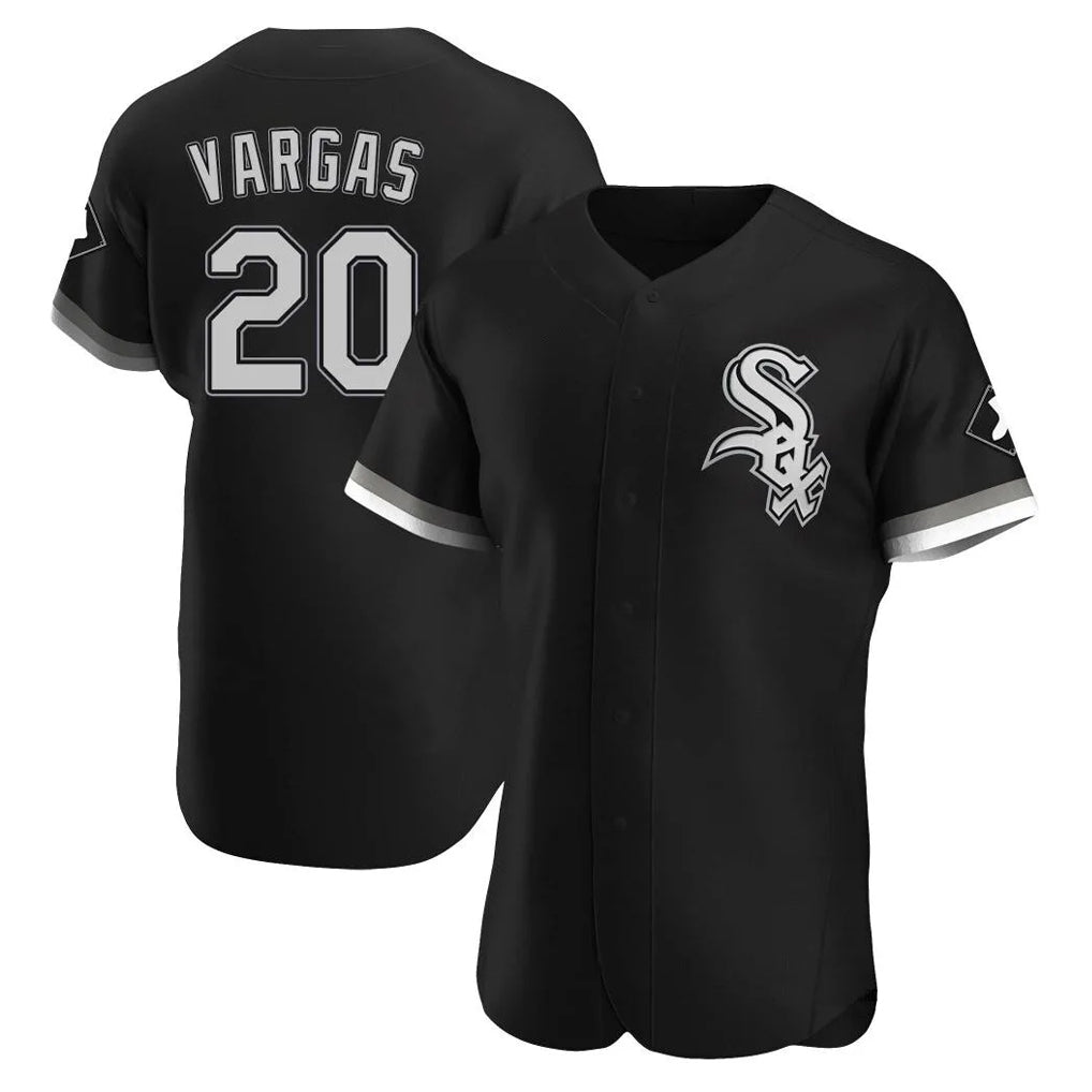Trusc C.White Sox #20 Miguel Vargas Player Black Limited Elite Home Stitched Jerseys