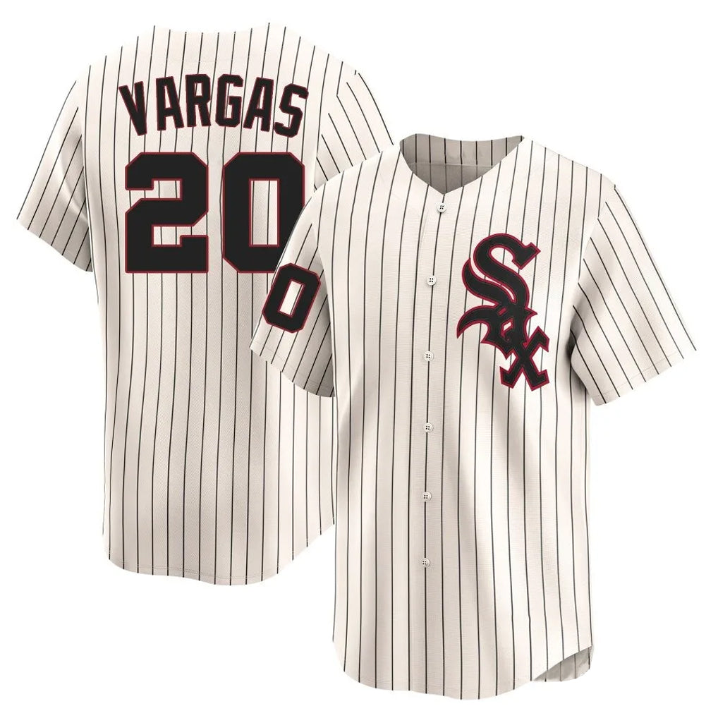 Trusc C.White Sox #20 Miguel Vargas Player Cream Cooperstown Collection Limited Home Stitched Jerseys