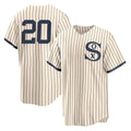 Trusc C.White Sox #20 Miguel Vargas Player Cream Field of Dreams Home Game Stitched Jerseys
