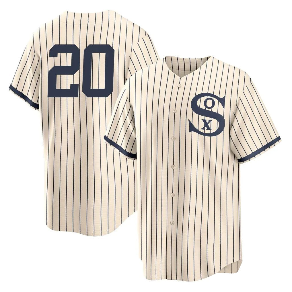 Trusc C.White Sox #20 Miguel Vargas Player Cream Field of Dreams Home Game Stitched Jerseys