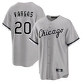 Trusc C.White Sox #20 Miguel Vargas Player Gray Home Game Stitched Jerseys