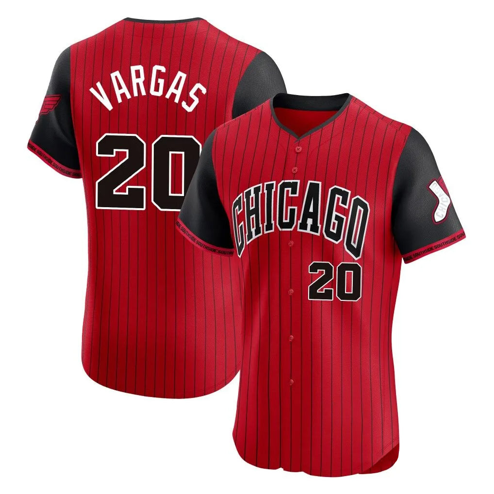 Trusc C.White Sox #20 Miguel Vargas Player Red City Connect Limited Elite Home Stitched Jerseys