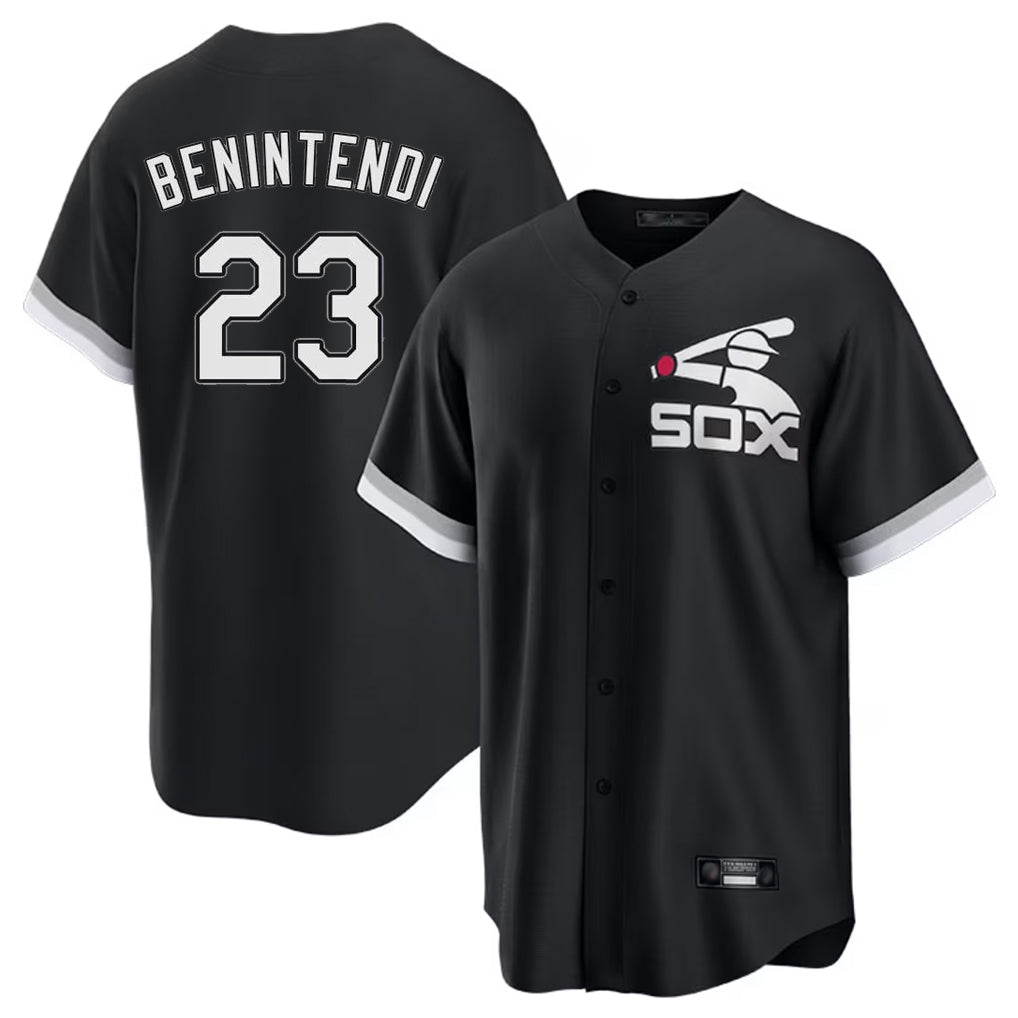 Trusc C.White Sox #23 Andrew Benintendi Player Black Spring Training Game Stitched Jerseys
