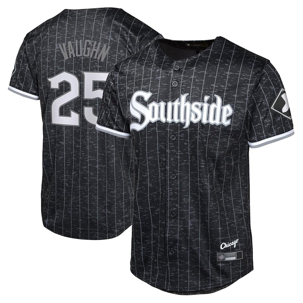 Trusc C.White Sox #25 Andrew Vaughn Player Black City Connect Home Game Stitched Jerseys