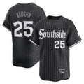 Trusc C.White Sox #25 Andrew Vaughn Player Black City Connect Limited Home Stitched Jerseys
