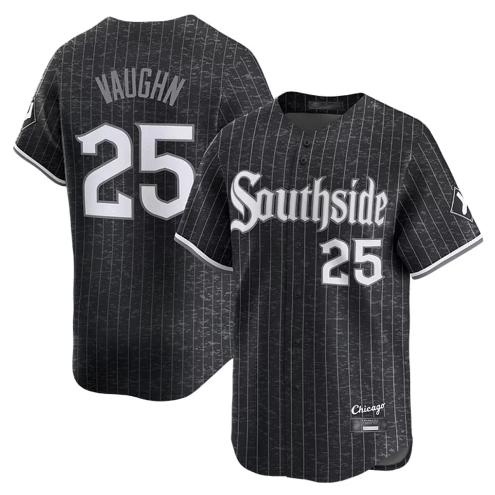 Trusc C.White Sox #25 Andrew Vaughn Player Black City Connect Limited Home Stitched Jerseys