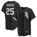 Trusc C.White Sox #25 Andrew Vaughn Player Black Home Game Stitched Jerseys