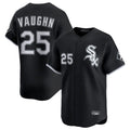 Trusc C.White Sox #25 Andrew Vaughn Player Black Limited Home Stitched Jerseys