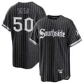 Trusc C.White Sox #50 Lenyn Sosa Player Black City Connect Home Game Stitched Jerseys
