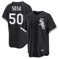 Trusc C.White Sox #50 Lenyn Sosa Player Black Home Game Stitched Jerseys