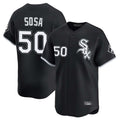 Trusc C.White Sox #50 Lenyn Sosa Player Black Limited Home Stitched Jerseys