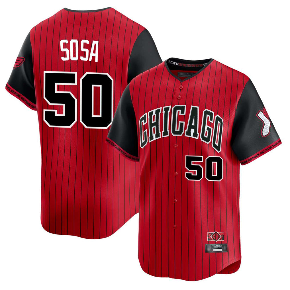 Trusc C.White Sox #50 Lenyn Sosa Player Red City Connect Limited Home Stitched Jerseys