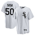 Trusc C.White Sox #50 Lenyn Sosa Player White Stripe Home Game Stitched Jerseys