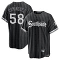 Trusc C.White Sox #58 Seranthony Dom¡§anguez Player Black City Connect Home Game Stitched Jerseys
