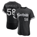 Trusc C.White Sox #58 Seranthony Dom¡§anguez Player Black City Connect Limited Elite Home Stitched Jerseys