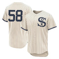 Trusc C.White Sox #58 Seranthony Dom¡§anguez Player Cream Field of Dreams Limited Elite Home Stitched Jerseys