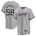 Trusc C.White Sox #58 Seranthony Dom¡§anguez Player Gray Home Game Stitched Jerseys