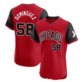 Trusc C.White Sox #58 Seranthony Dom¡§anguez Player Red City Connect Limited Elite Home Stitched Jerseys