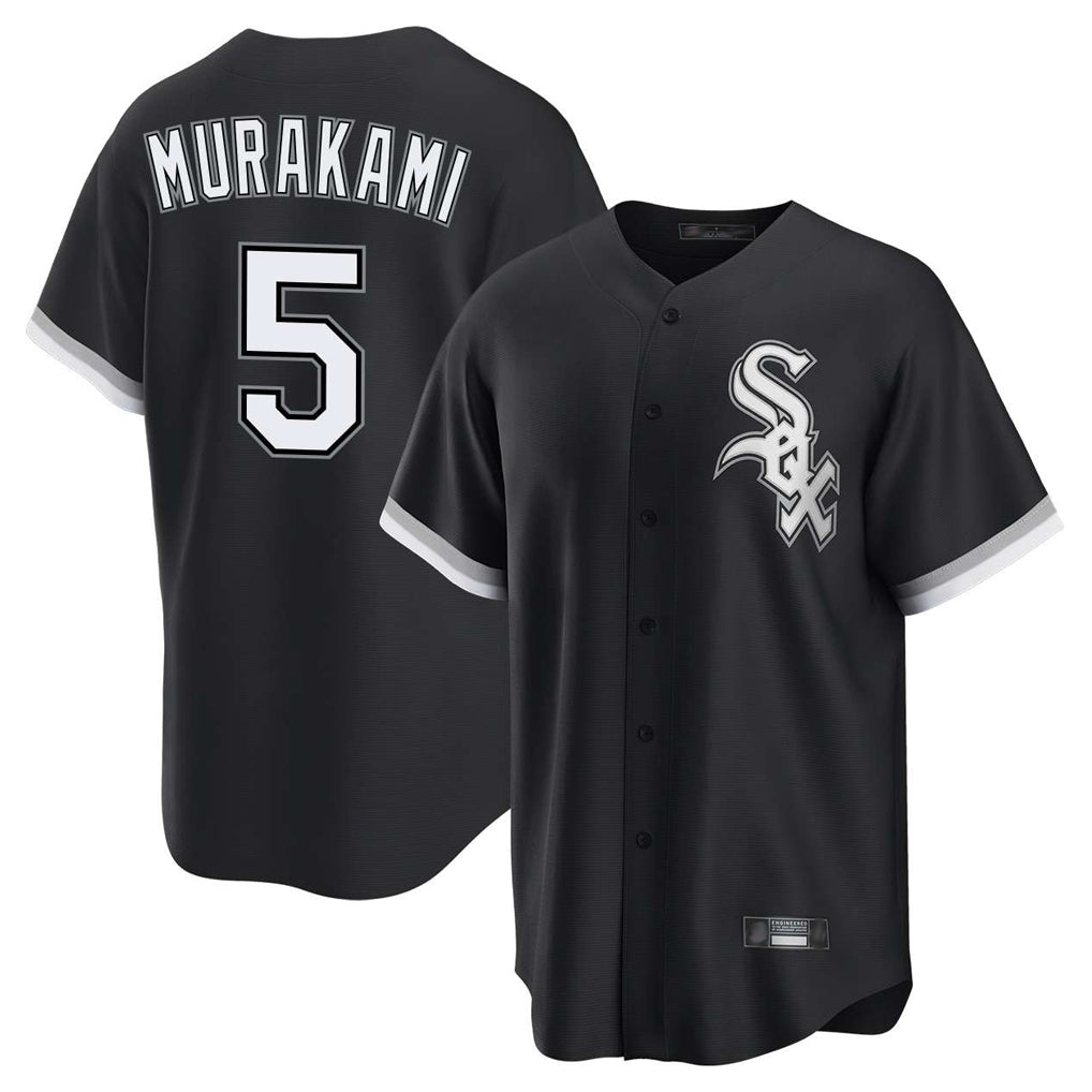 Trusc C.White Sox #5 Munetaka Murakami Player Black Home Game Stitched Jerseys