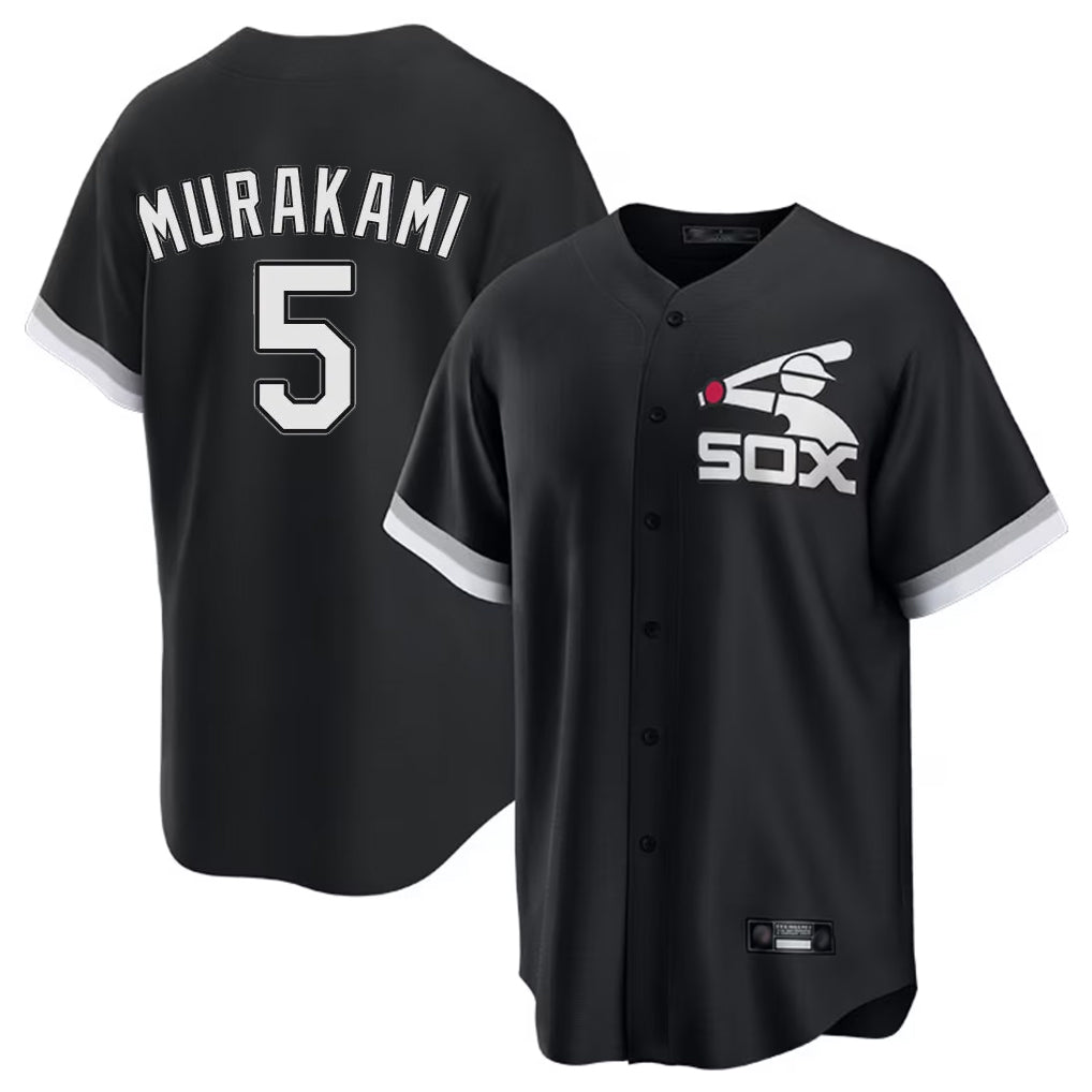Trusc C.White Sox #5 Munetaka Murakami Player Black Spring Training Game Stitched Jerseys