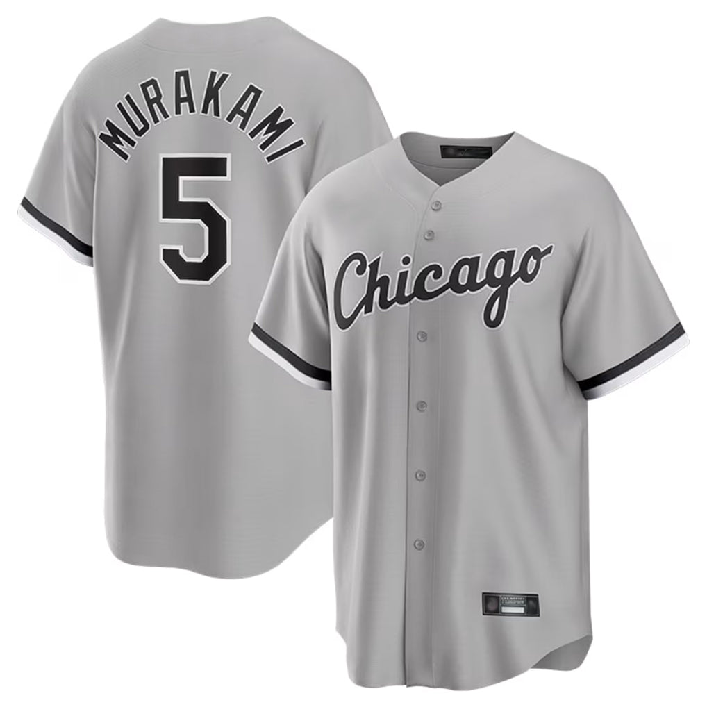 Trusc C.White Sox #5 Munetaka Murakami Player Gray Home Game Stitched Jerseys