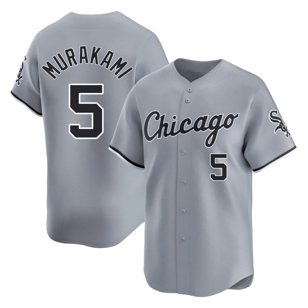 Trusc C.White Sox #5 Munetaka Murakami Player Gray Road Limited Home Stitched Jerseys