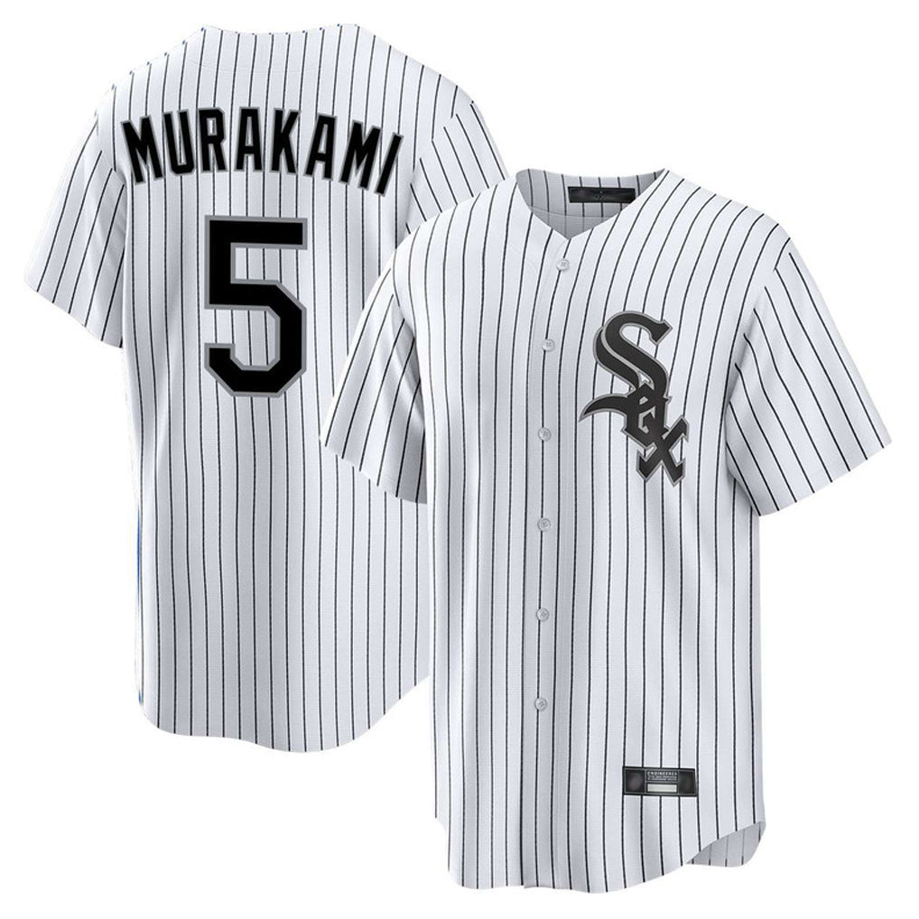 Trusc C.White Sox #5 Munetaka Murakami Player White Stripe Home Game Stitched Jerseys