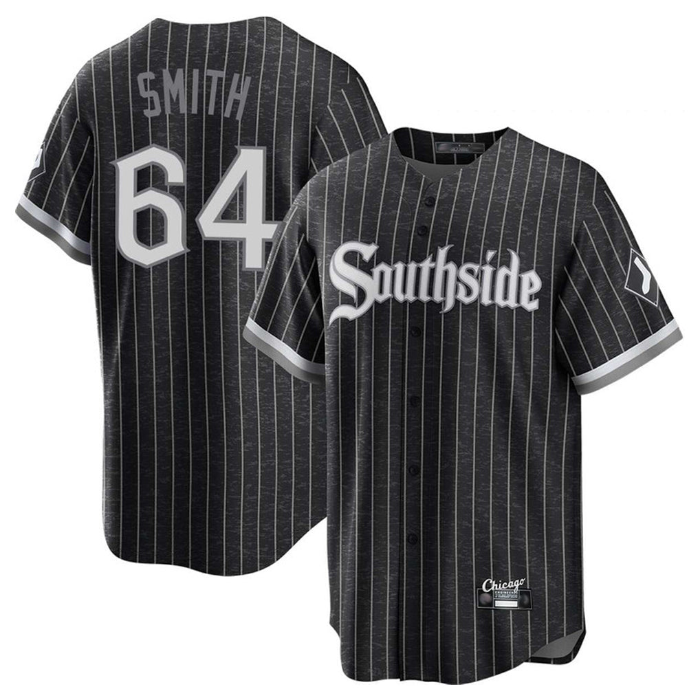 Trusc C.White Sox #64 Shane Smith Player Black City Connect Home Game Stitched Jerseys