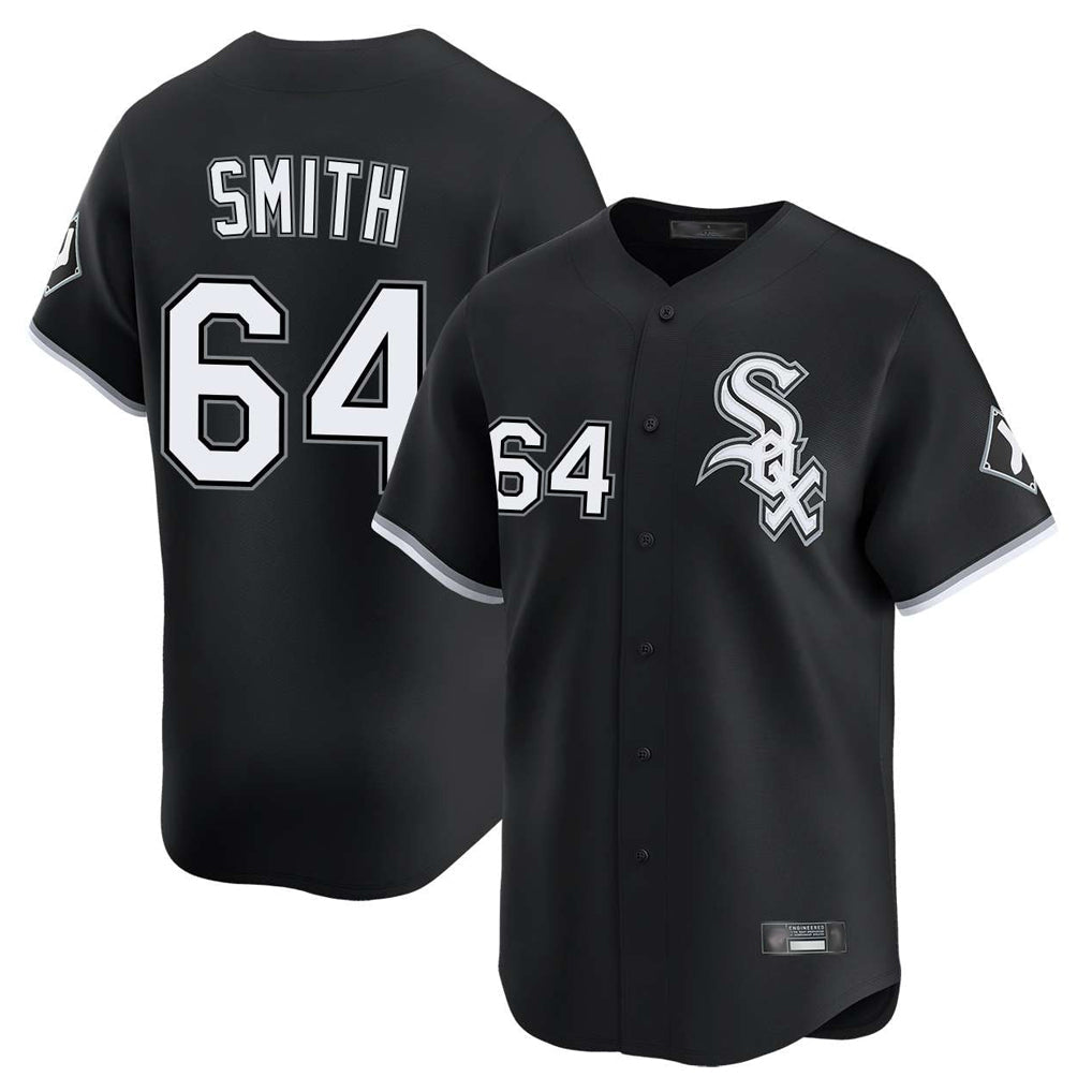 Trusc C.White Sox #64 Shane Smith Player Black Limited Home Stitched Jerseys