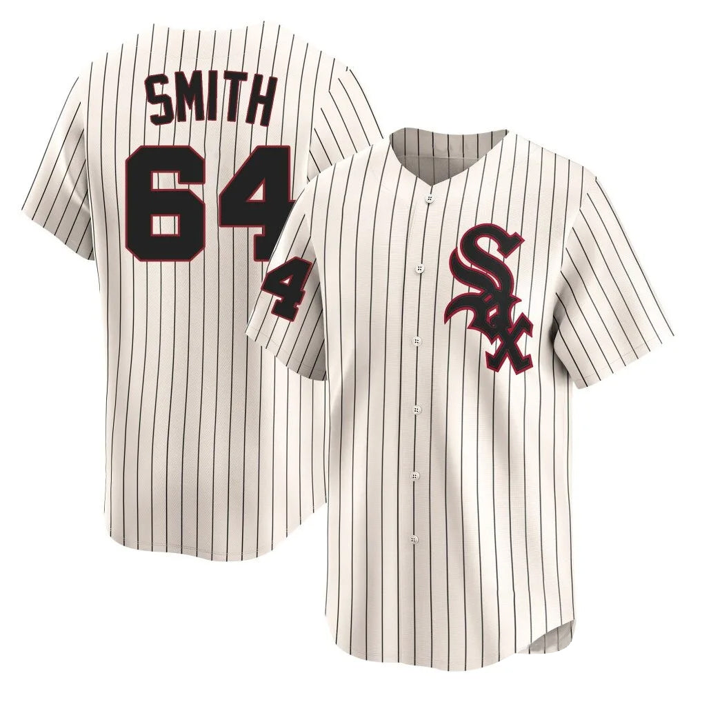 Trusc C.White Sox #64 Shane Smith Player Cream Cooperstown Collection Limited Home Stitched Jerseys