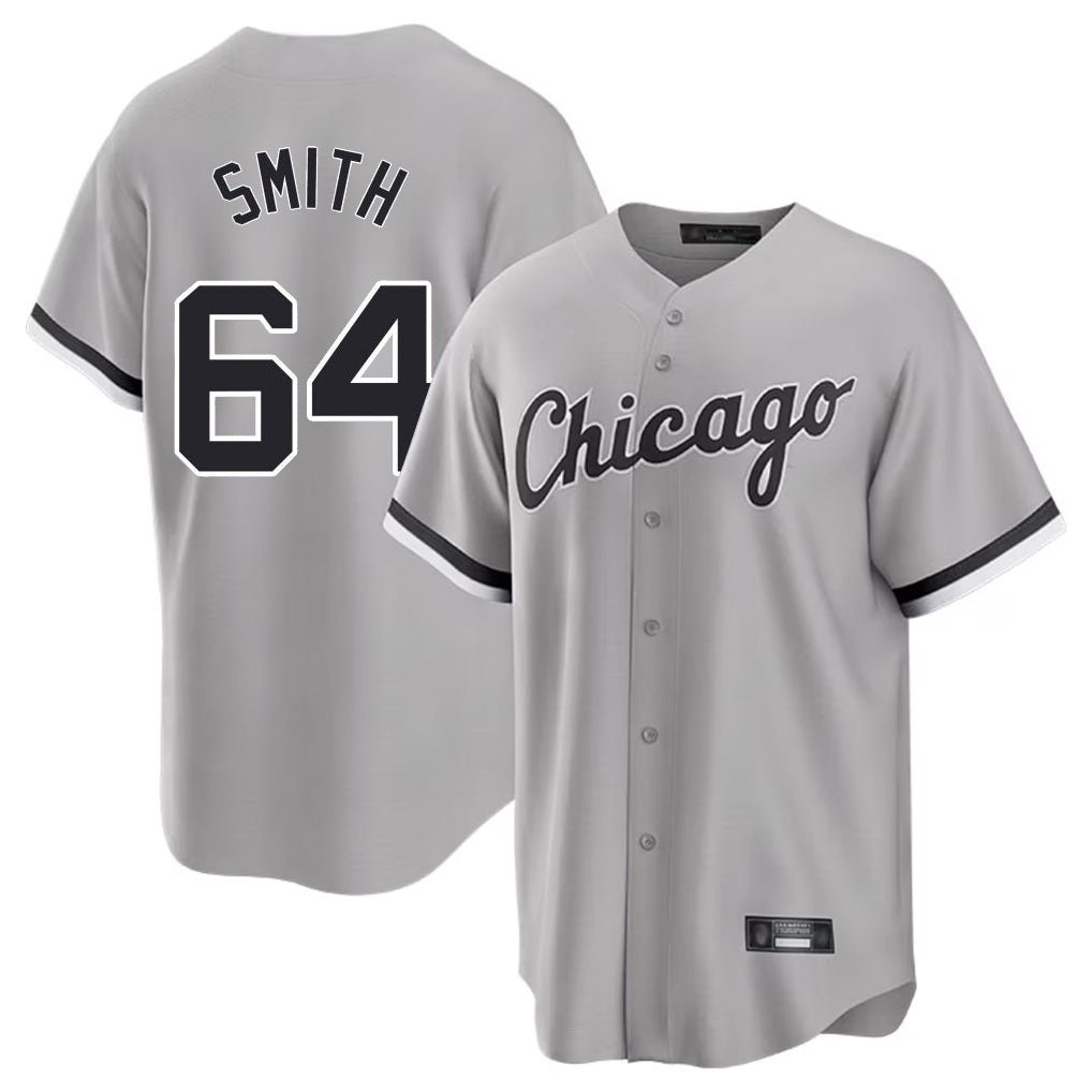 Trusc C.White Sox #64 Shane Smith Player Gray Home Game Stitched Jerseys