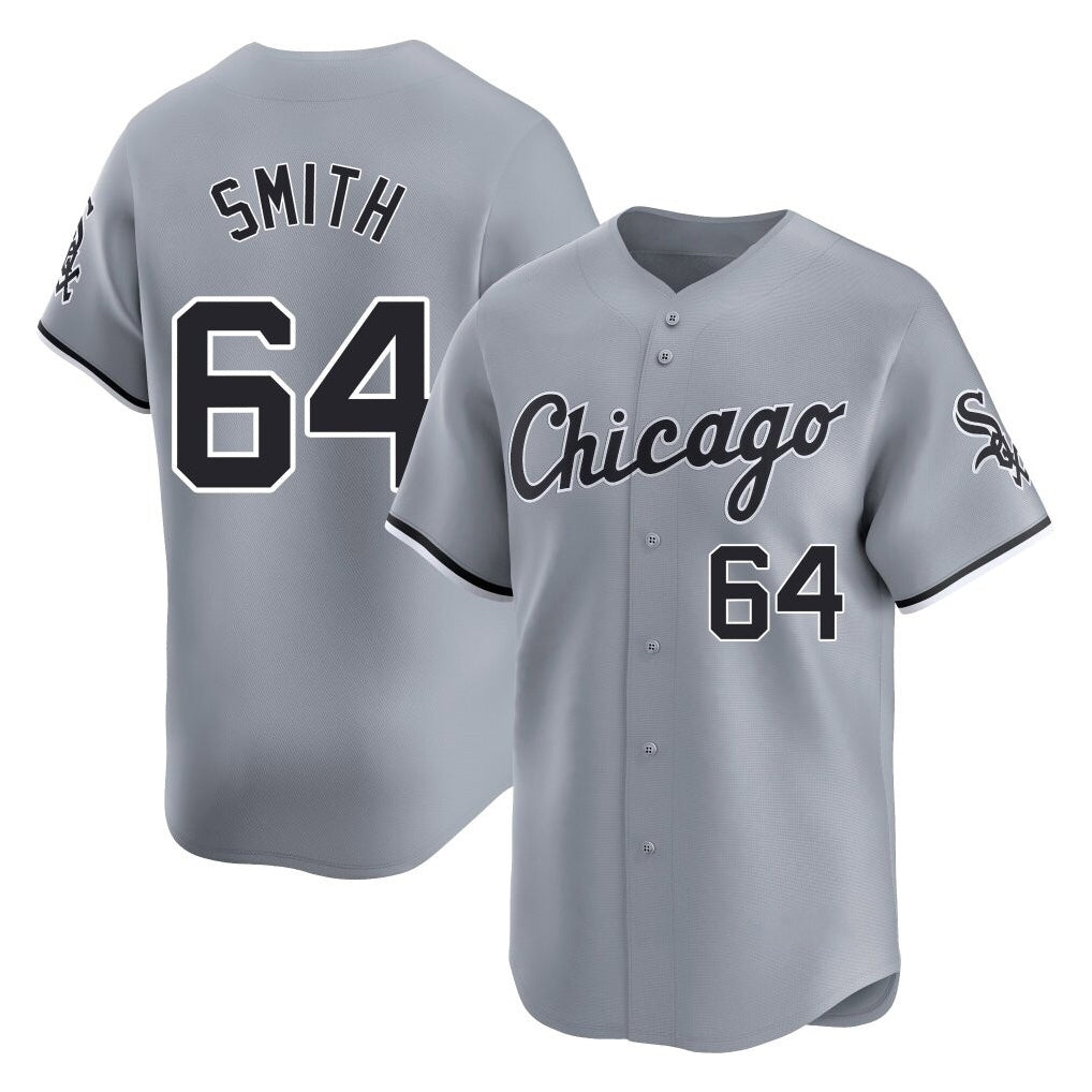 Trusc C.White Sox #64 Shane Smith Player Gray Road Limited Home Stitched Jerseys