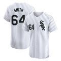 Trusc C.White Sox #64 Shane Smith Player White Stripe Limited Elite Home Stitched Jerseys